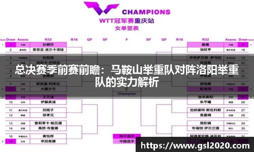 总决赛季前赛前瞻：马鞍山举重队对阵洛阳举重队的实力解析